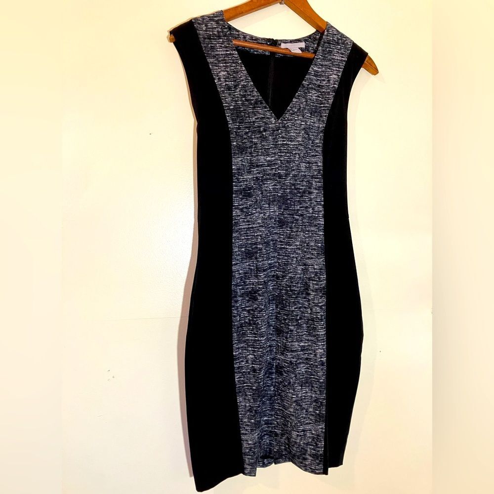 H&M sleeveless, mini dress, black/gray, size 4, excellent condition - Picture 1 of 4